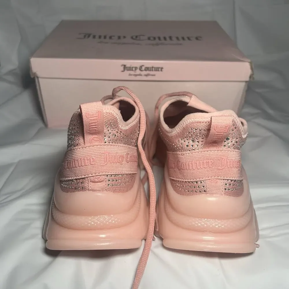 JUICY COUTURE Women's Adana Sneakers WJ03841W Color Blush-Q Size 10 Very Clean! - Picture 4 of 10